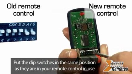 Programming a remote with Switchs