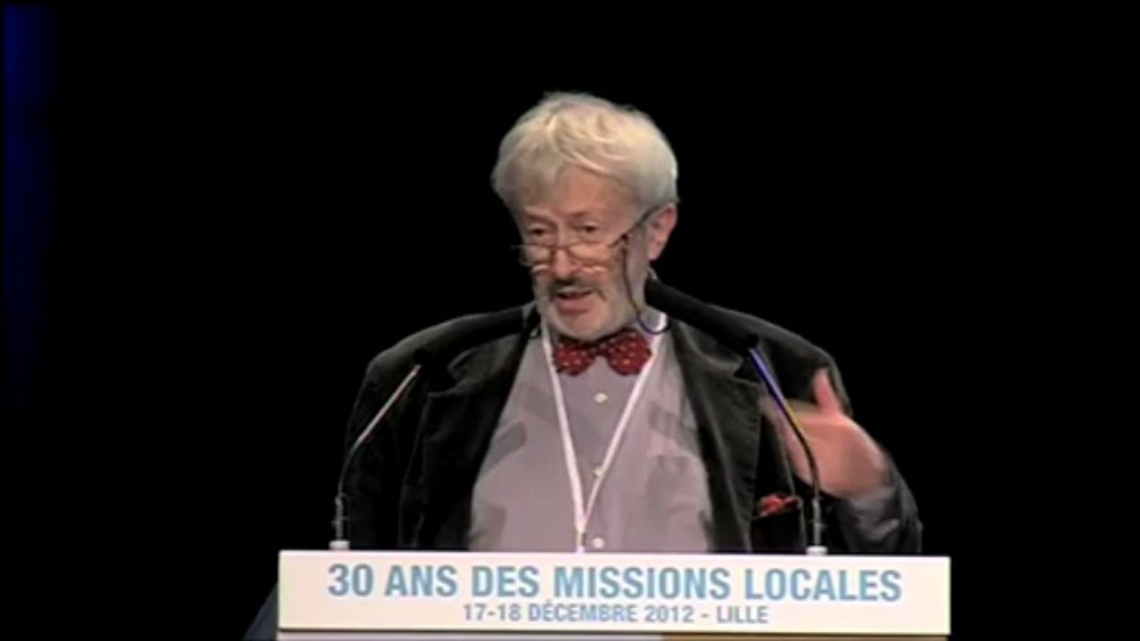 30 ans des Missions Locales - 17/18 décembre 2012 - Conférence de Saul Karz