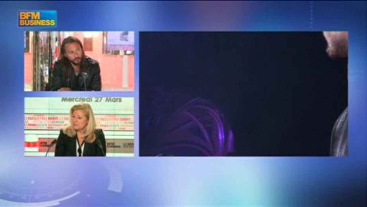 Jacques-Antoine Granjon, vente-privee.com et Bob Sinclar, DJ dans Le Grand Journal - 27 mars 4/4