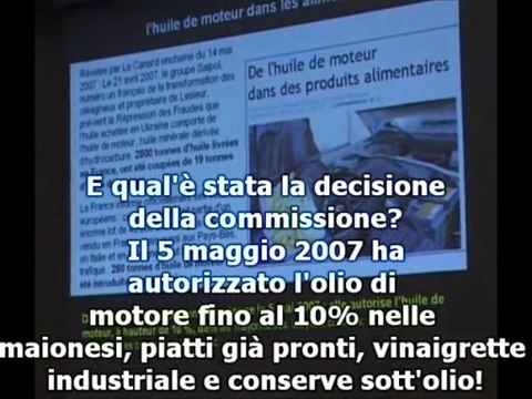 L’Unione europea autorizza l’olio di motore nel cibo