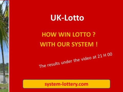 UK Lotto results Wednesday 17 th April 2013