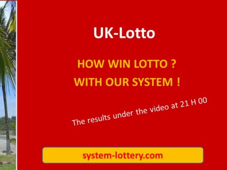 UK Lotto results Wednesday 17 th April 2013