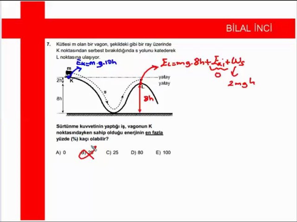 2013 ygs fizik soru ve çözümleri (bilal inci)