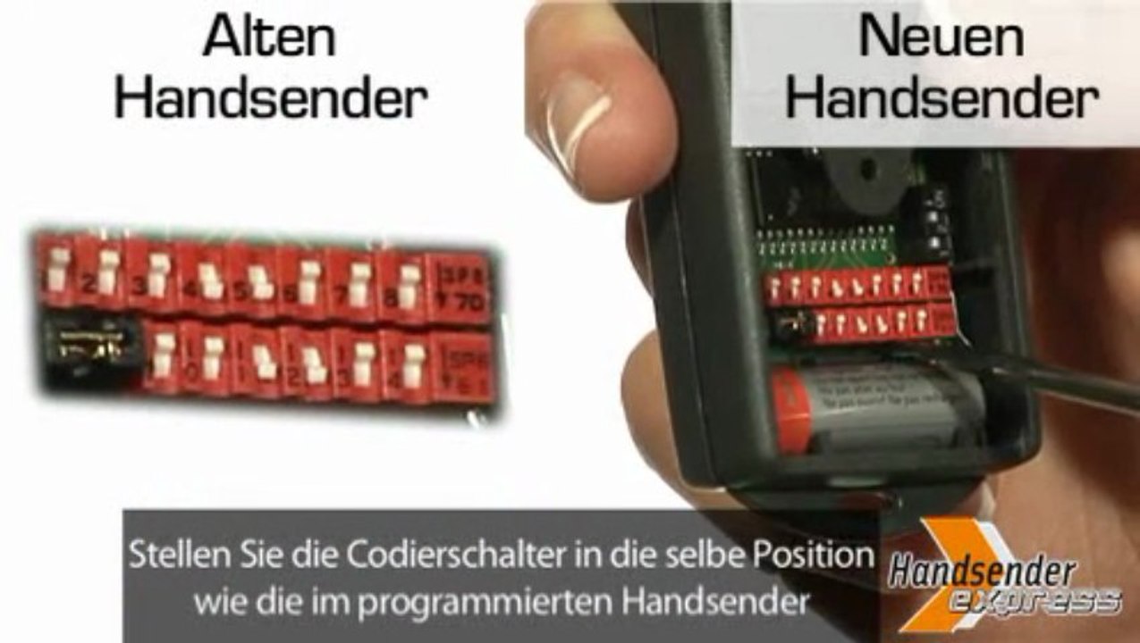 Programmieren einer Fernbedienung Cardin S738 TX2