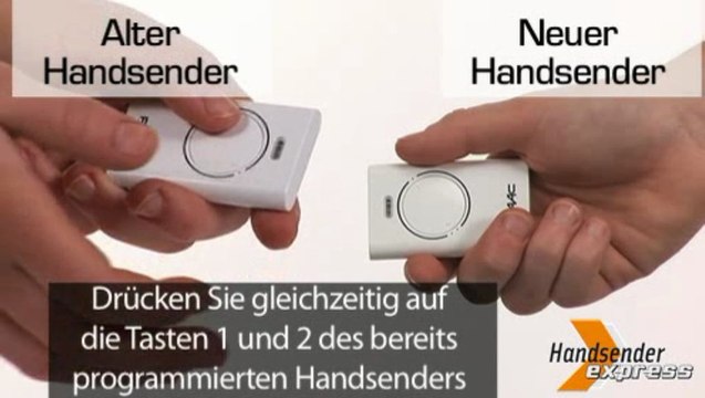 Programmieren einer Fernbedienung Faac SLH