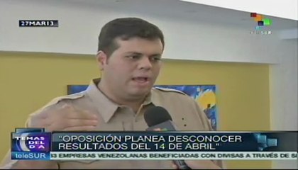 Oposición venezolana planea desconocer resultados del 14-A