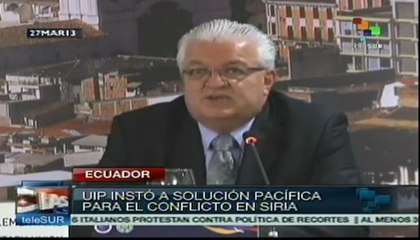 UPI vigilará entrega de ayuda humanitaria en Siria