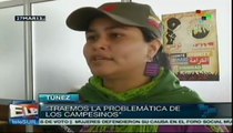 Campesinos paraguayos defienden su causa en el Foro Social