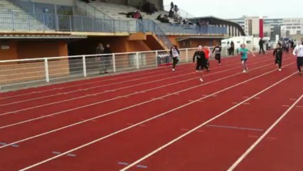 Victoire de Valentin au 50 mètres