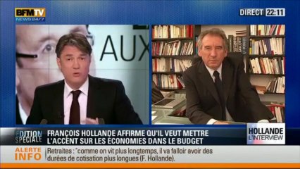 François Bayrou, invité de l'Edition Spéciale sur BFMTV - 280313