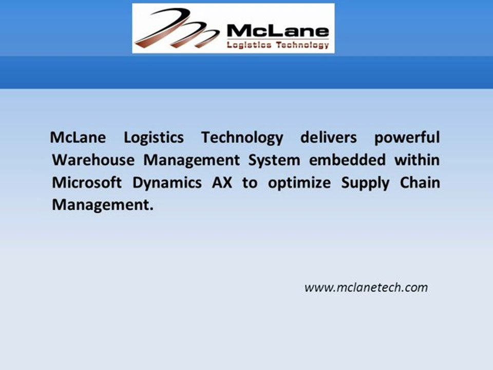Supply Chain Logistics Management System - YouTube