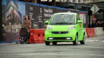 New York Auto Show - smart CEO takes a spin in a smart fortwo electric drive