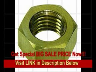 [SPECIAL DISCOUNT] DrillSpot 1-1/2-6 Brass Finished Hex Nut