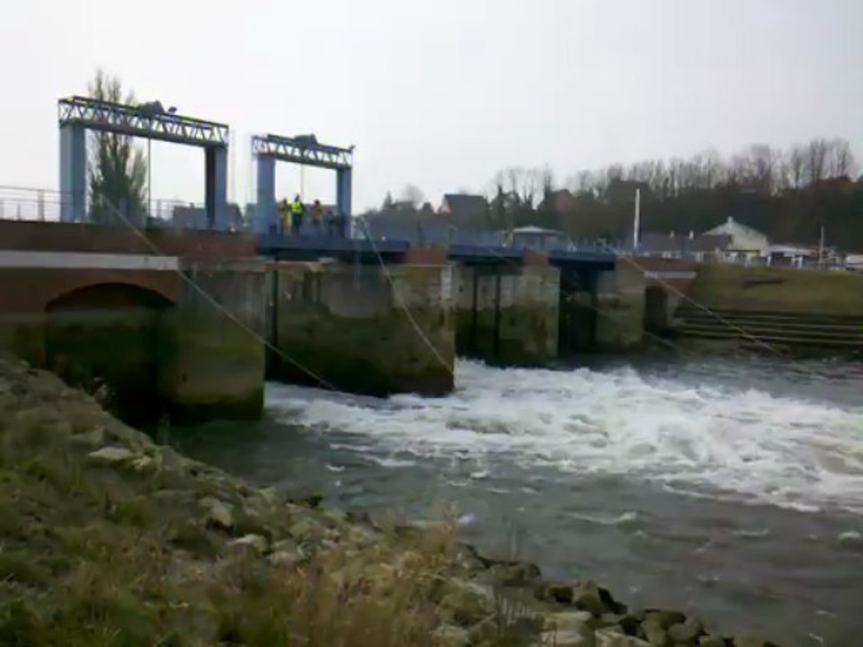 Chasses Hydrauliques St-Valery/Somme I - 21 Mars 2013 - 110 m³/sec