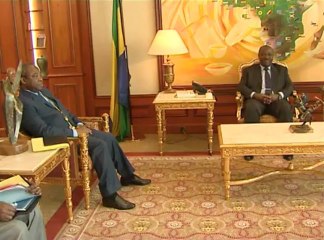 Audience entre le Chef de l'Etat gabonais et le Président de la Commission de la CEMAC, Pierre Moussa