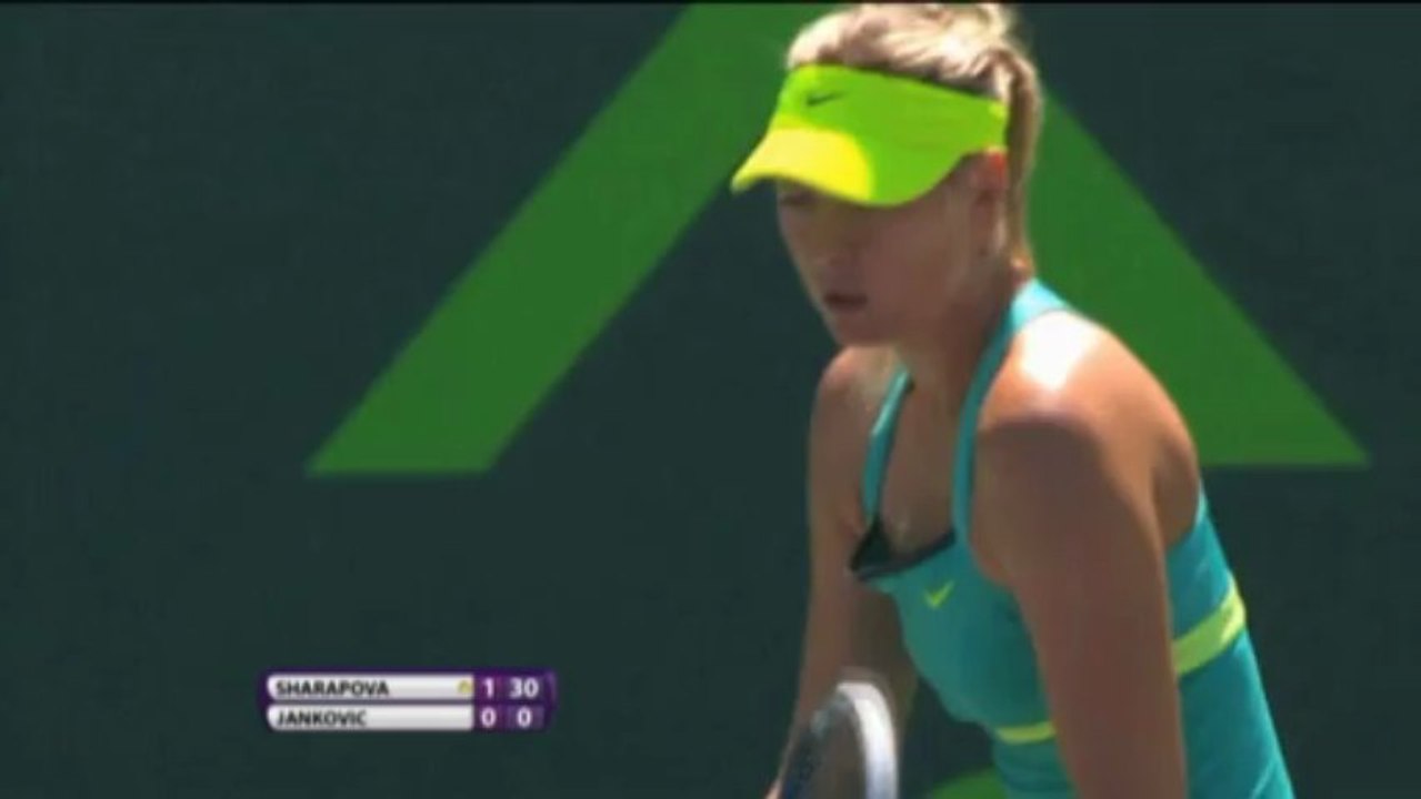 Miami: Halbfinal-Gala von Sharapova, Jankovic chancenlos