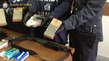 Napoli - Sequestrate armi ed oltre 2 chilogrammi di sostanza stupefacente (28.03.13)