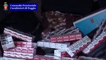 Foggia - Sequestro sigarette di contrabbando sulla SS 16 (28.03.13)