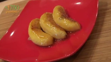 Recette de Banane flambée - 750 Grammes
