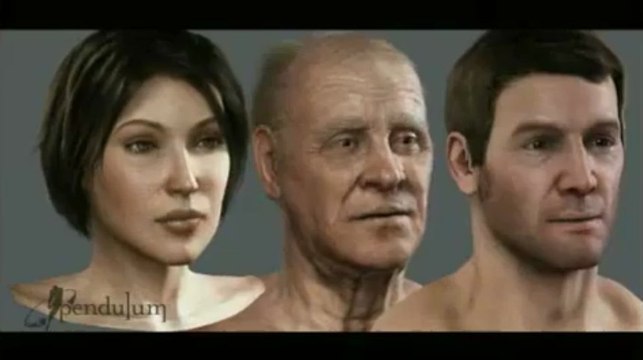 3 visages virtuels s'expriment