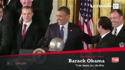 Zap' Sport : Obama, quel joueur de tête !