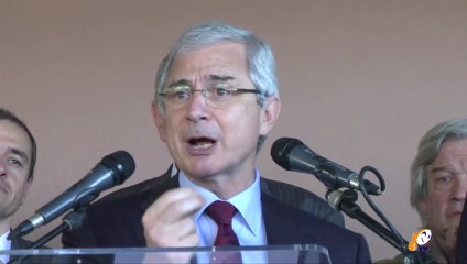 Le Président de l'Assemblée Nationale, Claude Bartolone en visite à Carcassonne pour l'inauguration de l'EHPAD.