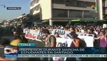 Manifestación pacífica de estudiantes terminó con represión