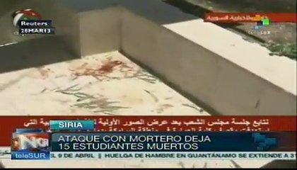Ataque con mortero en Universidad de Damasco, hay 15 muertos