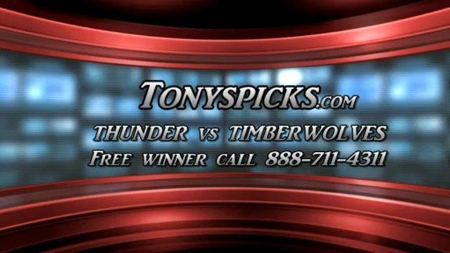 Minnesota Timberwolves versus Oklahoma City Thunder Pick Prediction NBA Pro Basketball Odds Preview 3-29-2013