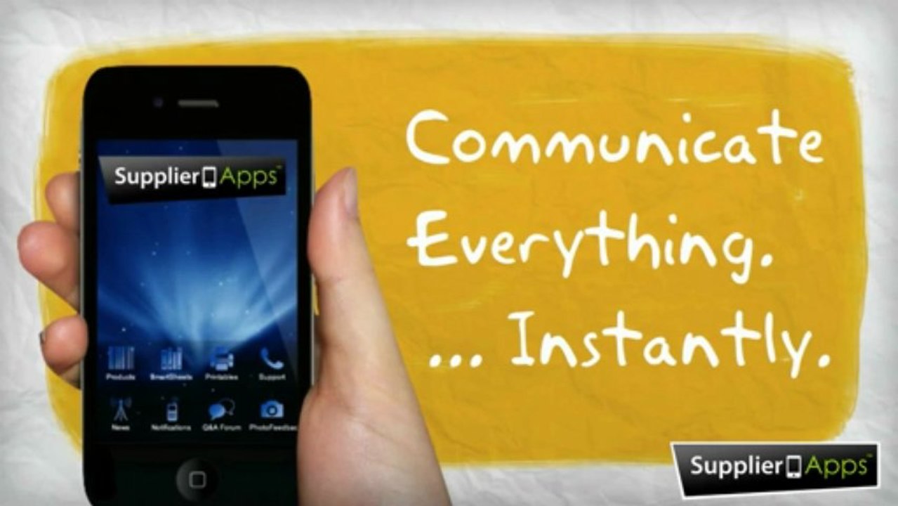 Supplier Apps Mobile App Distributor Sales Reps Video