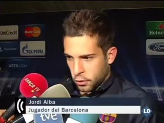 Jordi Alba: "Te quedas con cara de tonto"