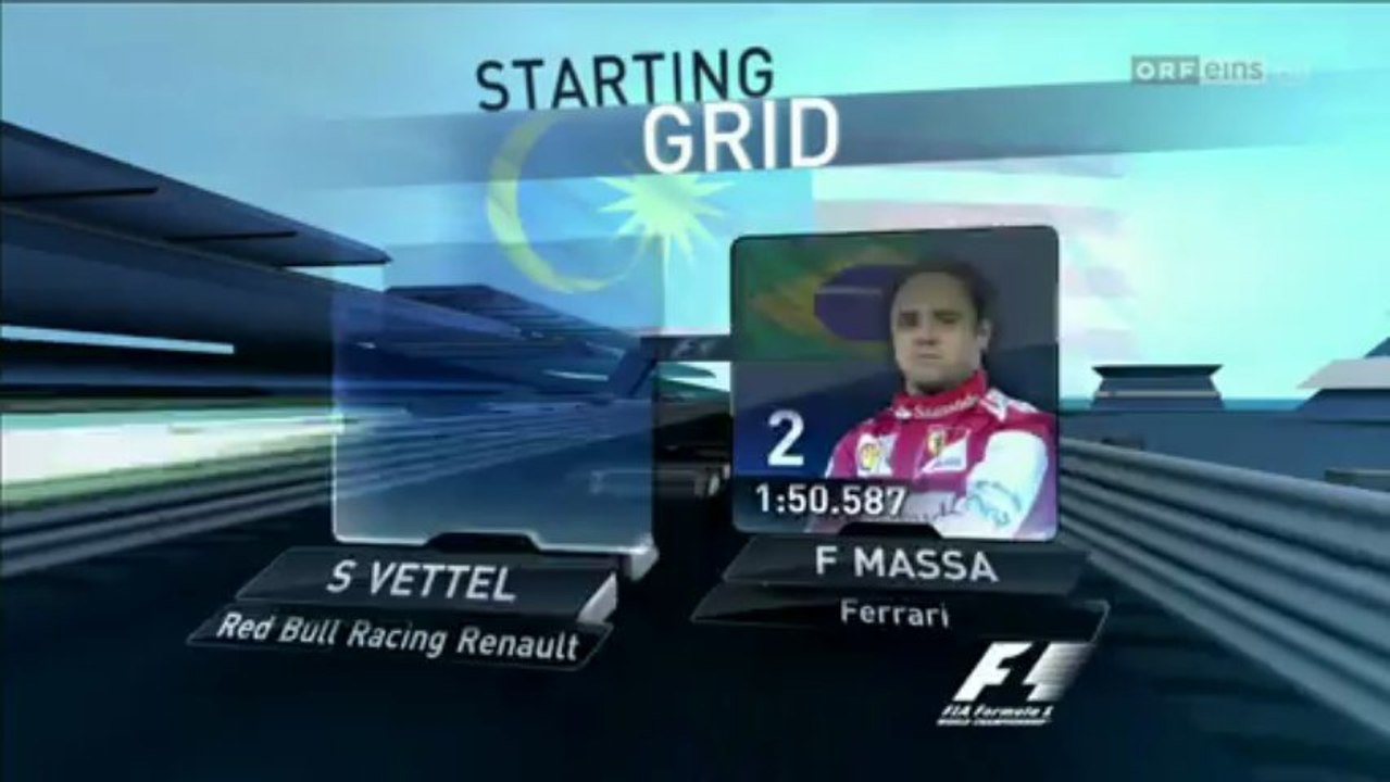 F1 2013 Malaysian GP Race Grid [HD]