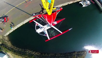 Mise à l'eau-Trimaran Maître Jacques