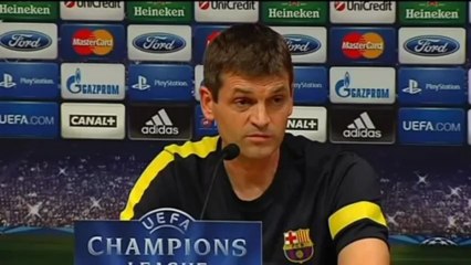 Vilanova: "No puede ser una obligación ganar la Champions"