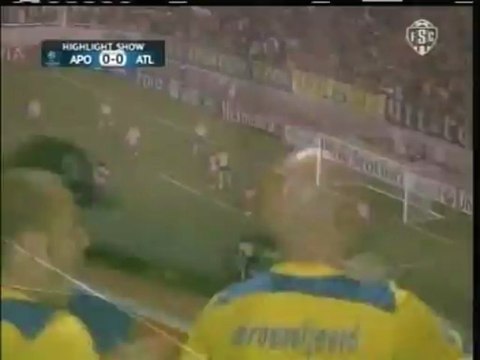 2009 (November 25) APOEL Nicosia (Cyprus) 1-Atletico Madrid (Spain) 1 (Champions League)
