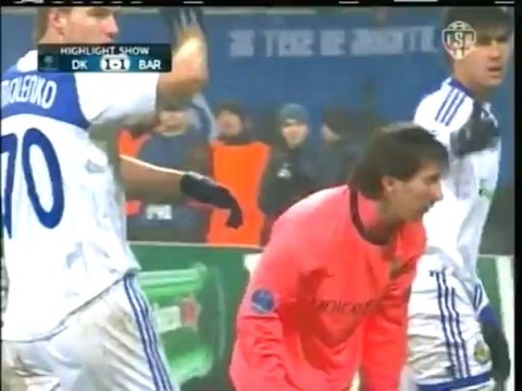 2009 (December 9) Dinamo Kiev (Ukraine) 1-Barcelona (Spain) 2 (Champions League)