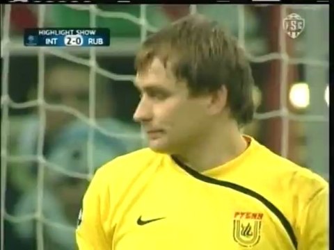 2009 (December 9) Internazionale Milano (Italy) 2-Rubin Kazan (Russia) 0 (Champions League)