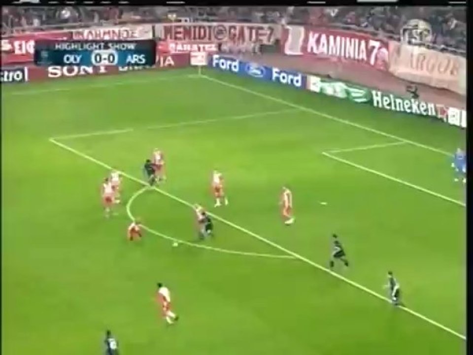 2009 (December 9) Olympiakos (Greece) 1-Arsenal (England) 0 (Champions League)