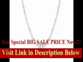 [BEST BUY] Diamond 18k White Gold Flower Necklace