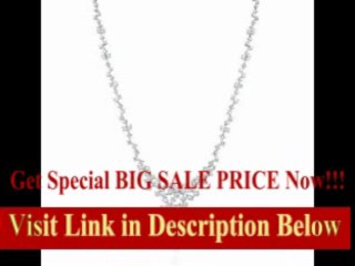 [BEST BUY] Diamond 18k White Gold Flower Necklace