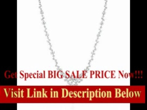 [BEST BUY] Diamond 18k White Gold Flower Necklace