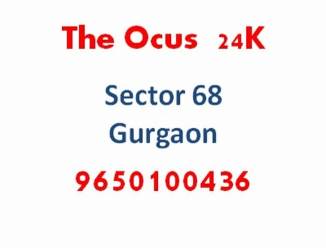 9650100436 THE Ocus 24 K Sector 68 Gurgaon - Retail- Studio Apts