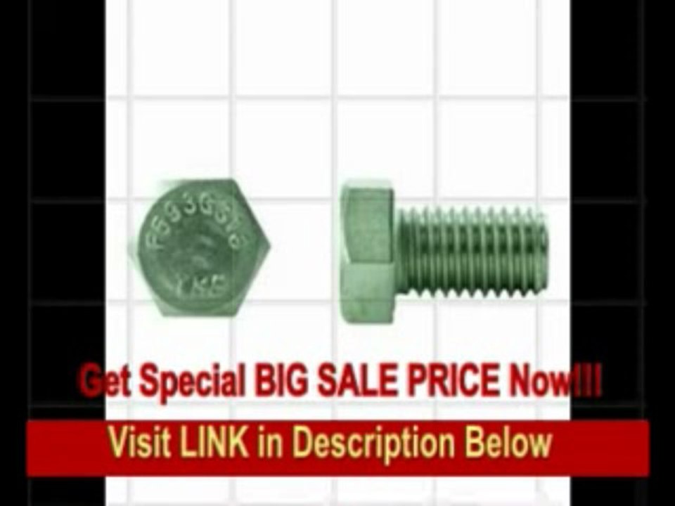 [SPECIAL DISCOUNT] DrillSpot 1-8 x 8-1/2 316 Stainless Steel Hex Cap Screw