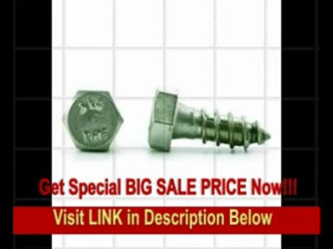 [SPECIAL DISCOUNT] DrillSpot 5/8 x 8 Hex Head Lag Screw, 316 Stainless Steel