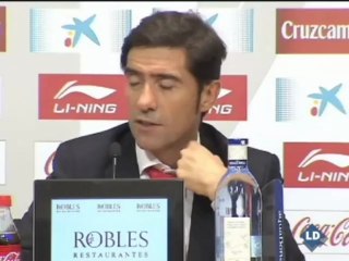 Marcelino: "Es difícil ganar si tenemos dos errores graves en defensa"