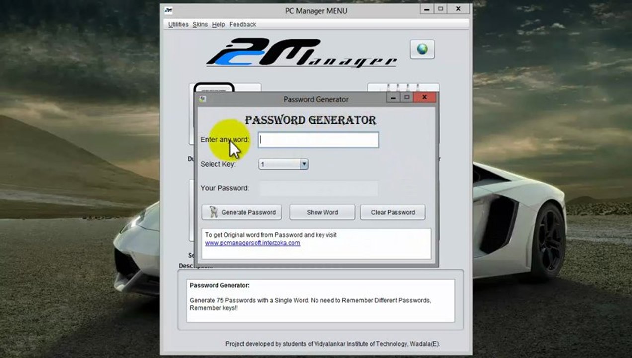 PC Manager - Password Generator
