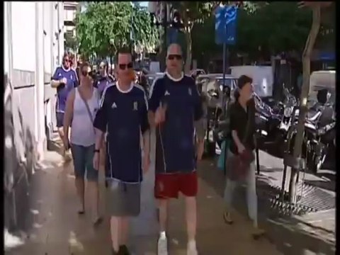 Los aficionados escoceses invaden España