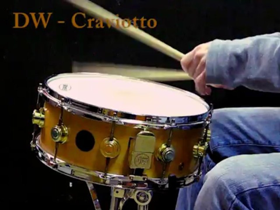 DW Craviotto Solid shell Maple snare 14x5.5"