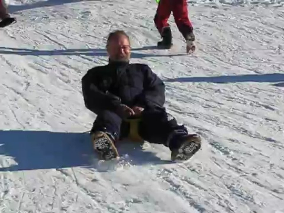 Papy sur la luge