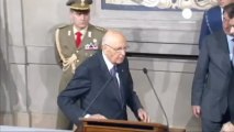 Napolitano: ''Son güne kadar görevimin başındayım''
